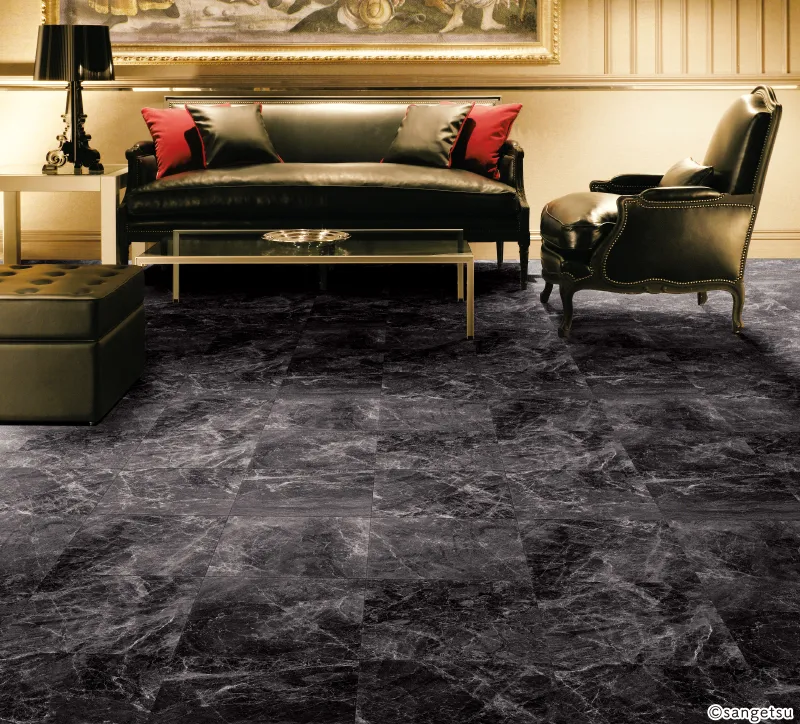 Sàn & Thảm CM12252 – Đá cẩm thạch đen (2024-2027 Home Floor)