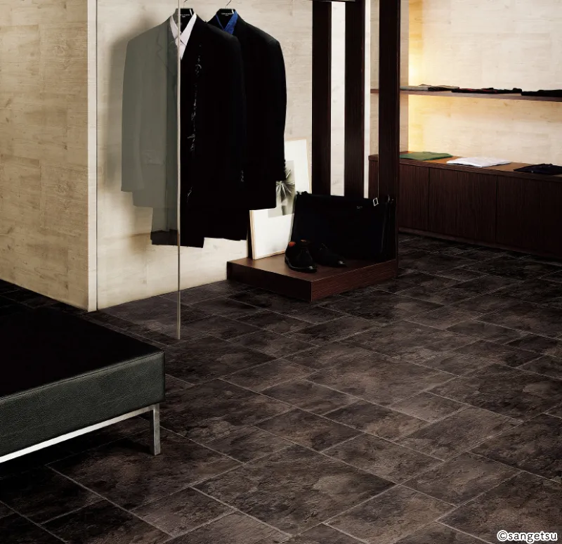Sàn & Thảm CM12256 – Đá phiến đen (2024-2027 Home Floor)