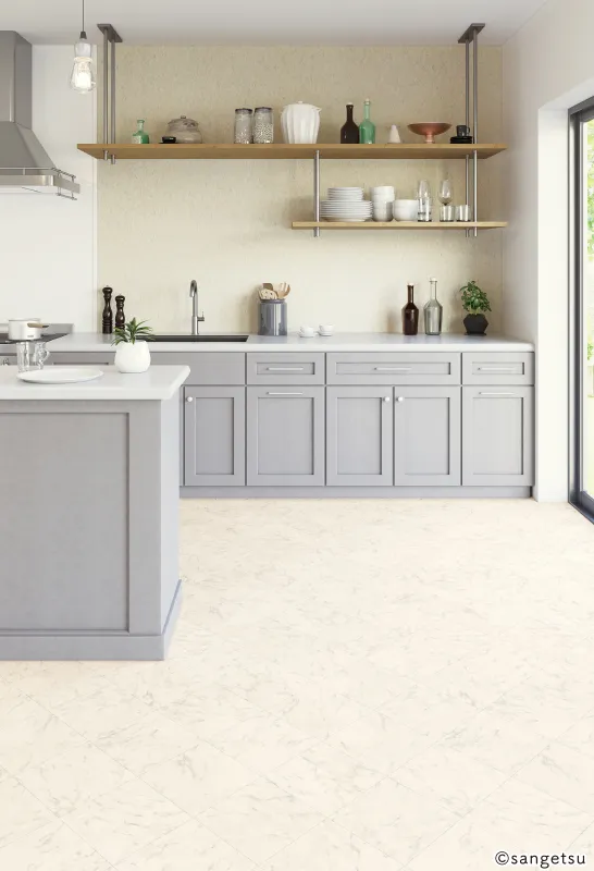 Sàn & Thảm HM12047 – Bianco (2024-2027 Home Floor) (phối cảnh 2)