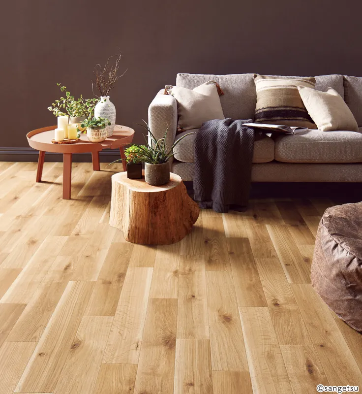 Sàn & Thảm HM12114 – Natural Oak (2024-2027 Home Floor) (phối cảnh 1)