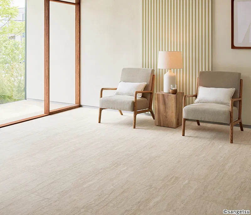 IS-2115 – đá travertine romano (2023-2026 Gạch Vinyl (Floor Tile))