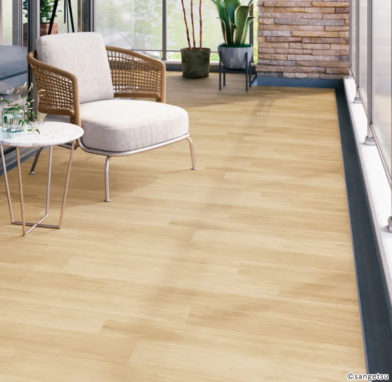Sàn chống trơn cho hành lang, ban công và sảnh: sàn vinyl cuộn Non-skid