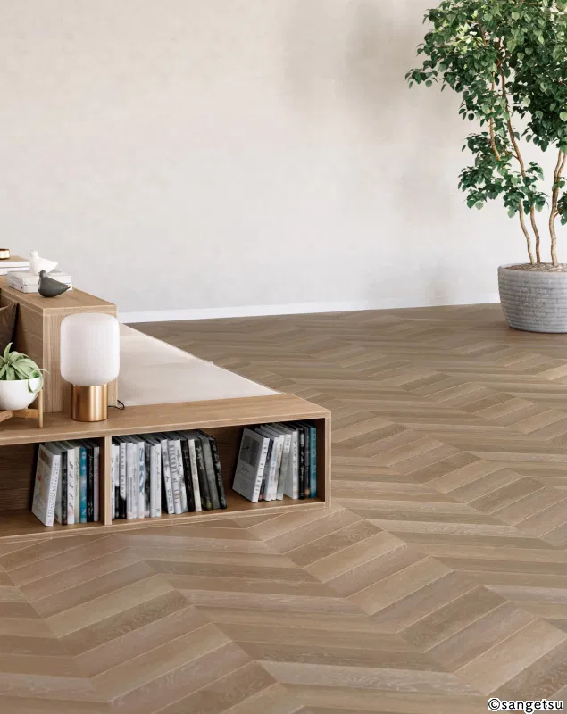 WD-2111 – Chevron Wood (2023-2026 Gạch Vinyl (Floor Tile))