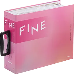 Bìa sách mẫu giấy dán tường Fine của Sangetsu, màu hồng